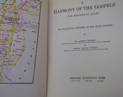 A Harmony Of The Gospels For Historical Study by WM. Arnold Stevens 1904 book image 4