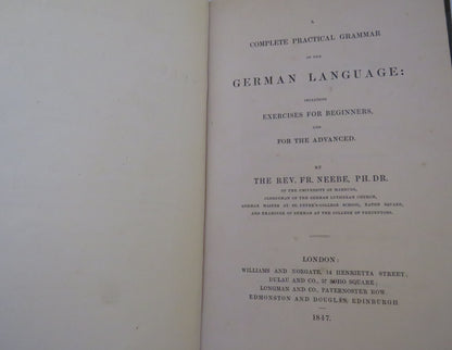 A Complete Practical Grammar Of The German Language 1847 book image 3