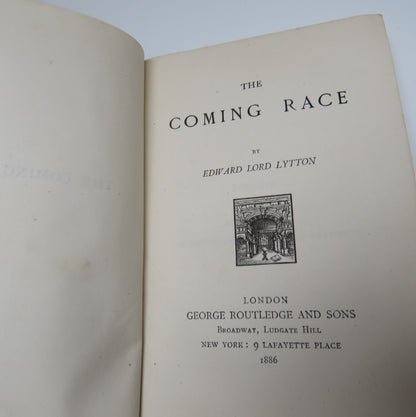 The Coming Race By Edward Lord Lytton 1886 book image 3