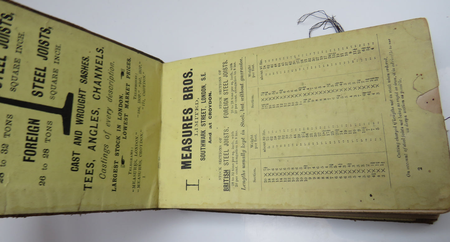 A Handbook Formulae Tables and Memoranda For Architectural Surveyors By John Thomas Hurst 1904