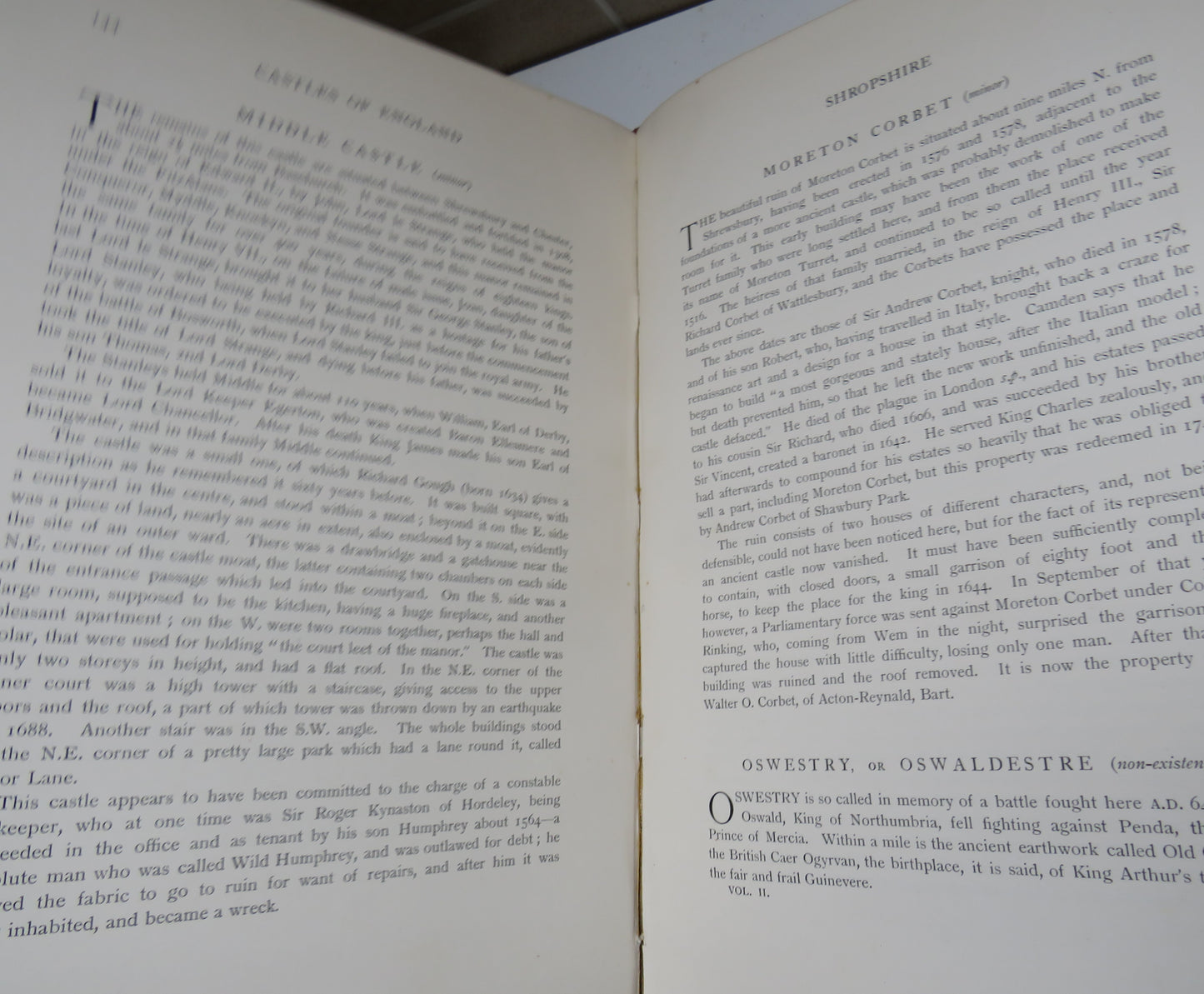 The Castles Of England Their Story And Structure By Sir James D.Mackenzie 1897 Vol II