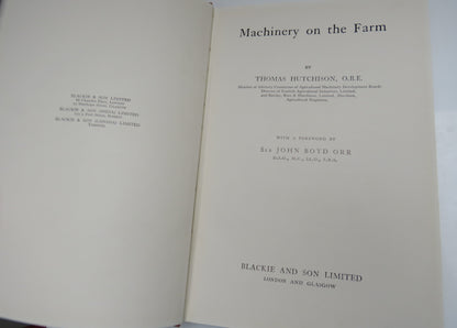 Machinery On The Farm By Thomas Hutchison 1949 1st Edition book image 3