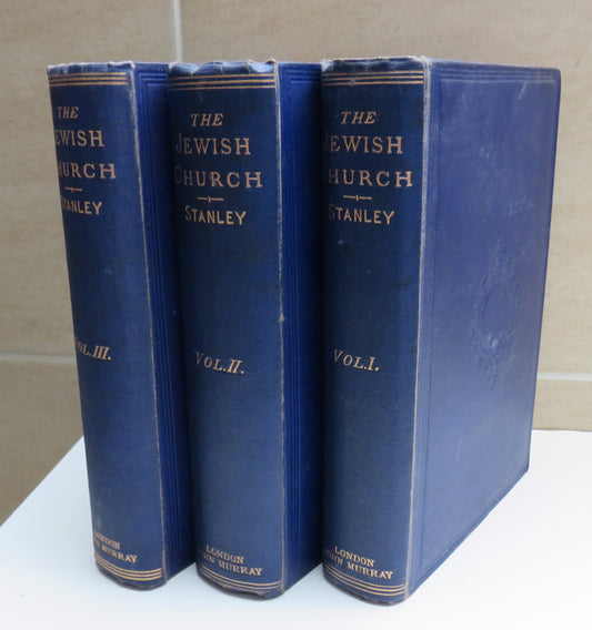 Lectures On The History Of The Jewish Church By Arthur Penrhyn Stanley 1875 Vol I, II, II