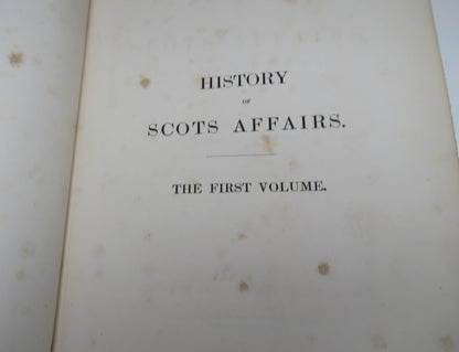History Of Scottish Affairs From 1637- 1641 By James Gordon Vol I 1841 book image 4