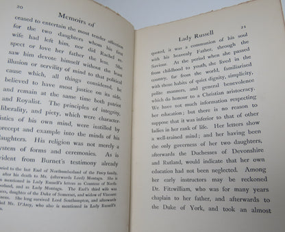 Memoirs Of Lady Russell And Lady Herbert 1623-1723 By Lady Stephney 1898 book image 4