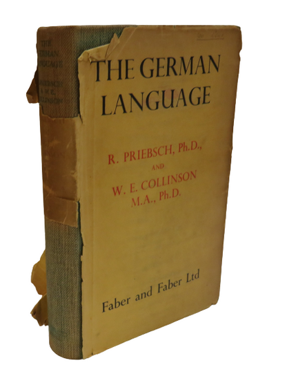 The German Language By R.Priebsch and W.E.Collinson book front cover