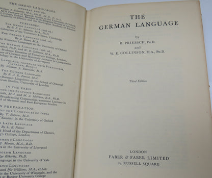 The German Language By R.Priebsch and W.E.Collinson book image 5