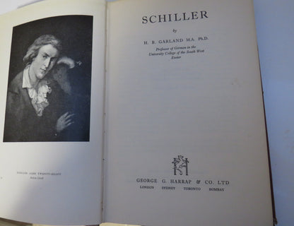 Schiller By H.B. Garland 1949 1st Edition book image 5
