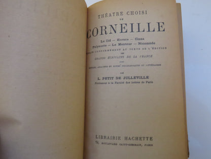 Theatre Choisi De Corneille Le Cid, Horace, Cinna Polyeucte, Le Menreur, Nicomede book image 4