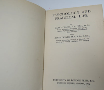 Phychology and Practical Life By Mary Collins and James Drever 1948 book image 5