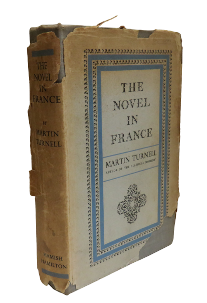 The Novel In France By Martin Turnell 1950 1st Edition book front cover