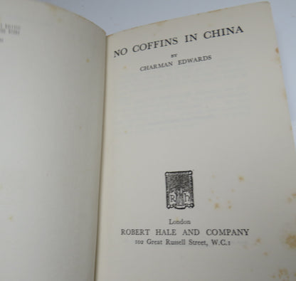 No Coffins In China By Charman Edwards 1937 1st Edition book image 3