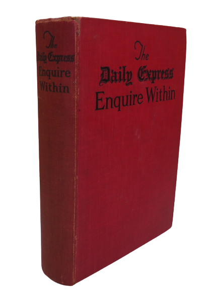 The Daily Express Enquire Within 1934 book front cover