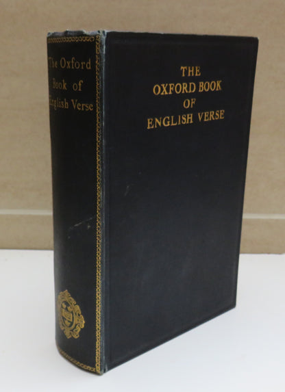The Oxford Book Of English Verse 1250-1900 Chosen and Edited By Arthur Quiller-Couch 1927 book image 2