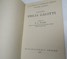 Load image into Gallery viewer, Emilia Galotti Edited By E.L.Stahl 1946 Blackwell&#39;s German Texts
