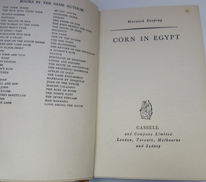 Corn In Egypt By Warwick Deeping 1941 book image 3