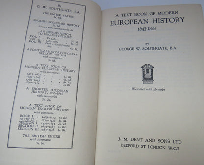 A Text Book Of Modern European History 1643-1848 By George W. Southgate B.A book image 4
