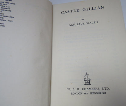 Castle Gillian By Maurice Walsh 1948 1st Edition book image 3