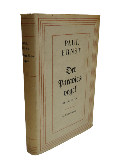 Der Paradiesvogel Geschichten By Paul Ernst 1955 - German Book book front cover