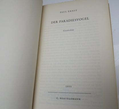 Der Paradiesvogel Geschichten By Paul Ernst 1955 - German Book book image 4