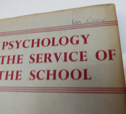 Psychology In The Service Of The School By M. F. Cleugh 1951 1st Edition book image 3