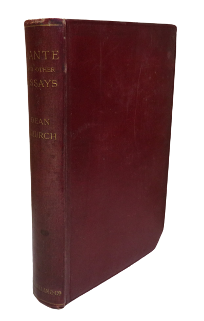 Dante And Other Essays By R.W. Church 1897 book front cover