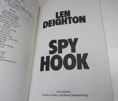 Spy Hook By Len Deighton 1988 book image 3