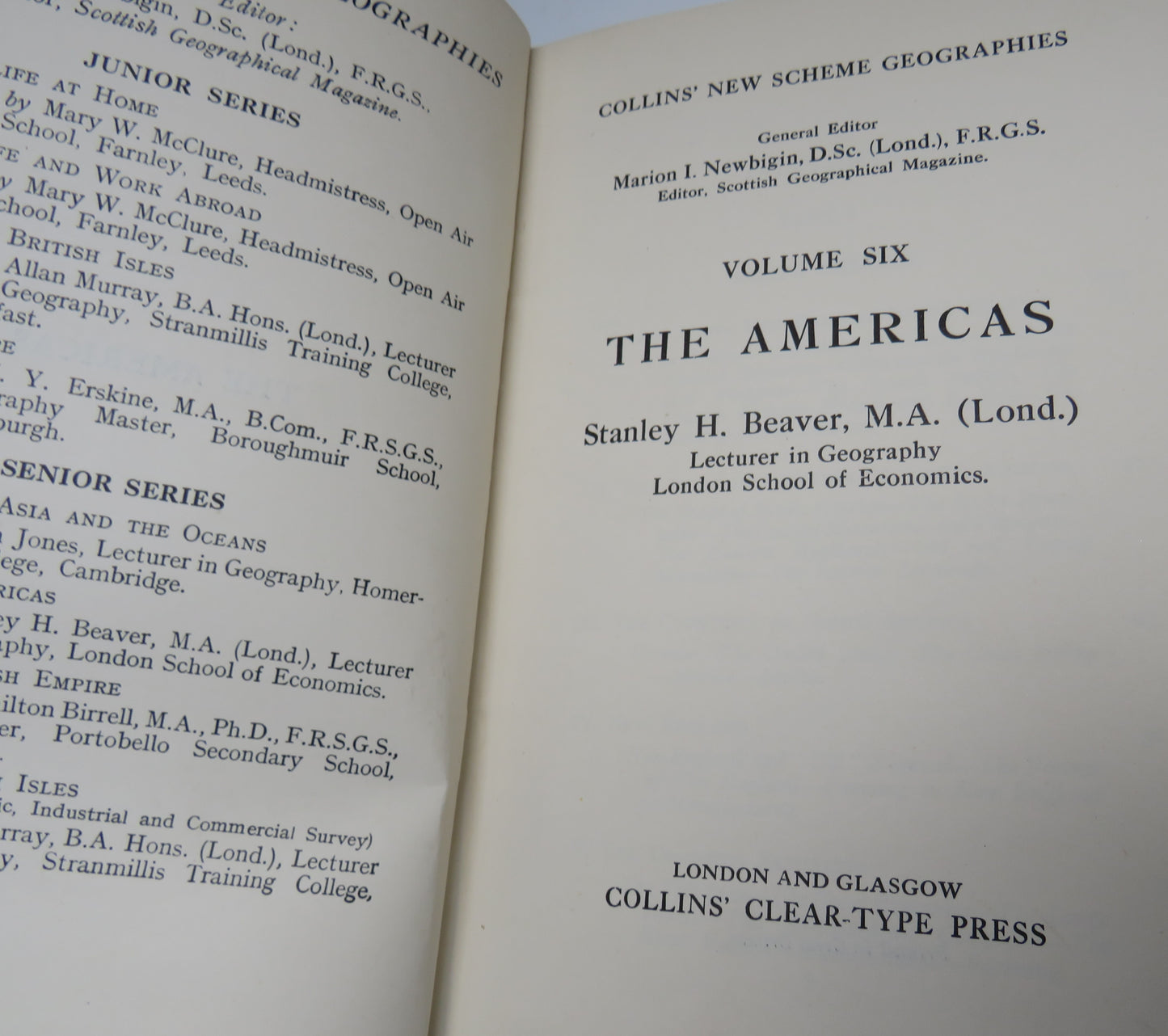 The Americas By Stanley H. Beaver Volume Six