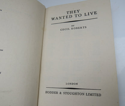 They Wanted To Live By Cecil Roberts book image 4