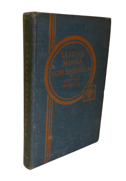 Lessing Minna Von Barnhelm By Leopold Goedsche 1937 book front cover