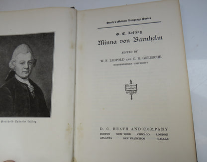 Lessing Minna Von Barnhelm By Leopold Goedsche 1937 book image 4
