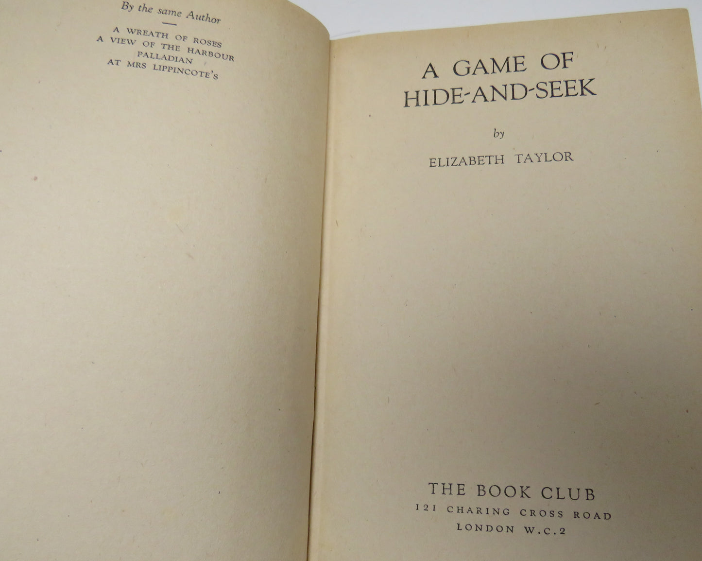 A Games Of Hide and Seek By Elizabeth Taylor 1951