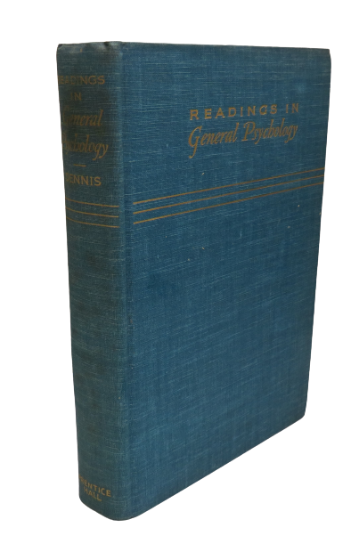 Readings In General Psychology Edited By Wayne Dennis 1950
