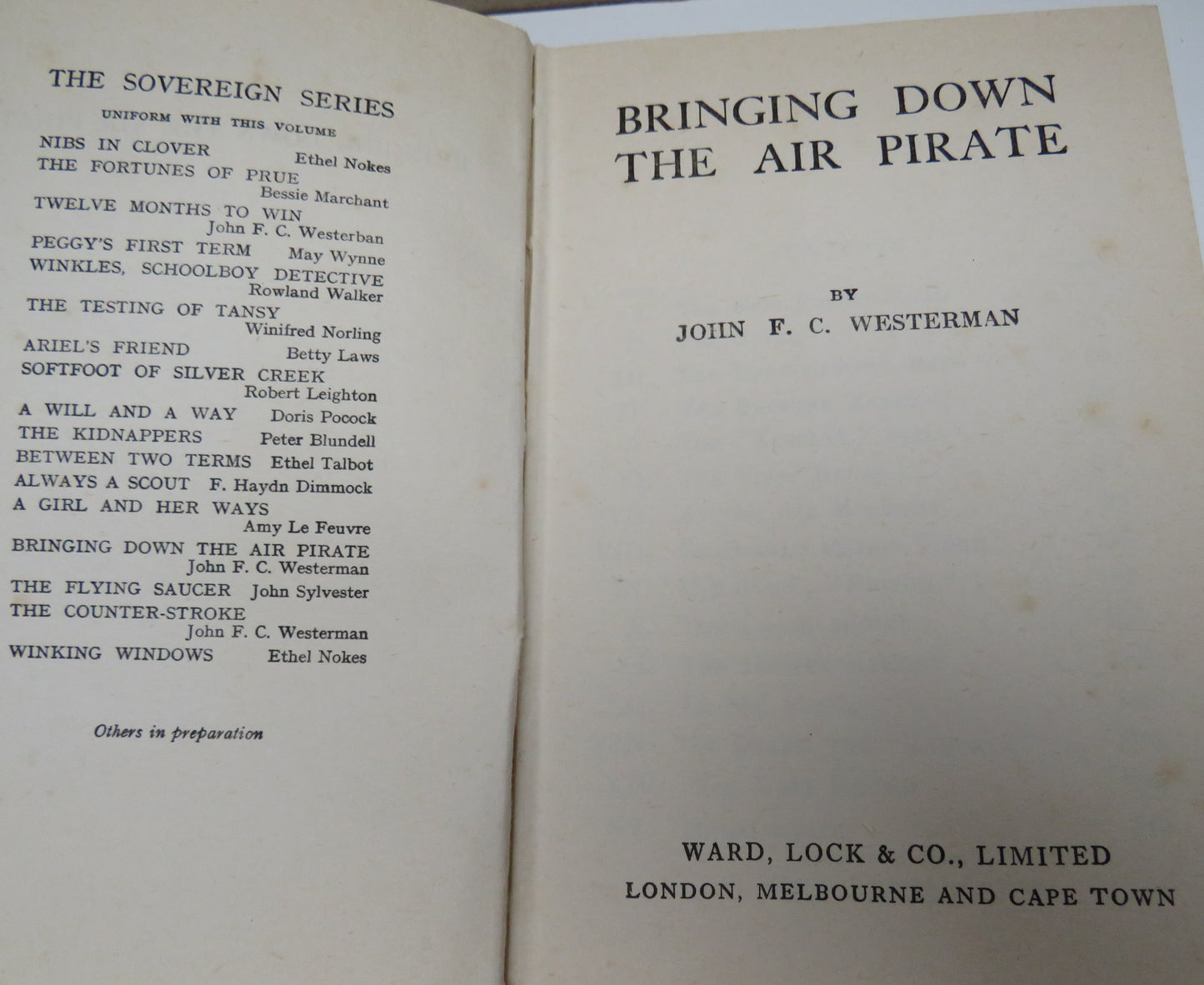 Bringing Down The Air Pirate By John F.C Westerman