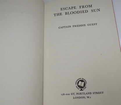 Escape From The Bloodied Sun By Captain Freddie Guest 1957 book image 3
