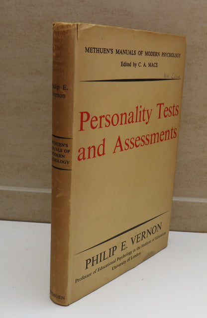 Personality Tests And Assessments By Philip E.Vernon 1953 1st Edition book image 2