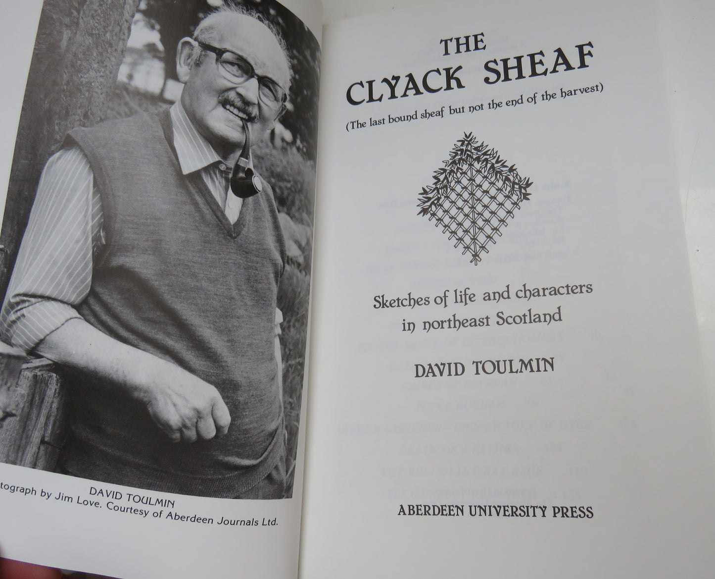 The Clyack Sheaf (The Last Bound Sheaf But Not The End Of The Harvest) By David Toulmin