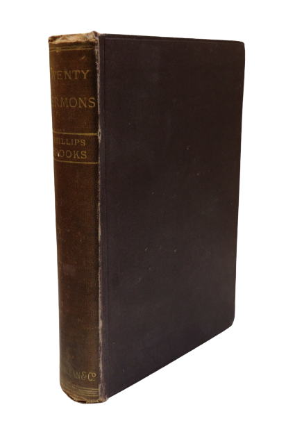 Twenty Sermons By Phillips Brooks 1887 book front cover