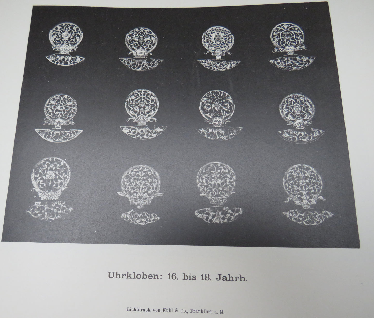 1888 German Book - Die Marfels' Sche Uhren-Sammlung Umfassend Interessante Taschen-Uhren