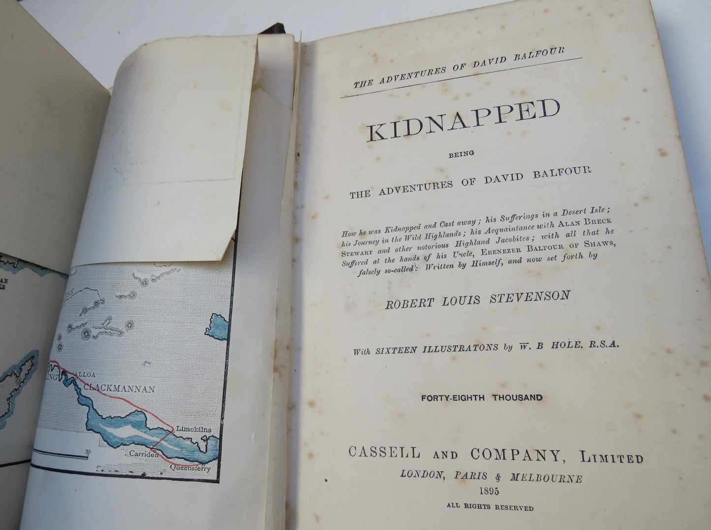 Kidnapped Being The Adventures of David Balfour By Robert Louis Stevenson 1895
