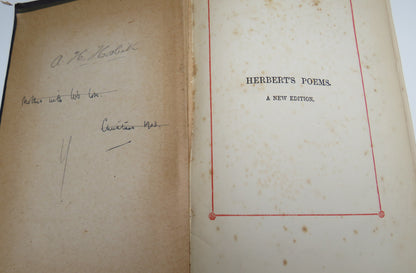 Herbert's Poems A New Edition With The Life Of The Author By Izaak Walton 1903 book image 3