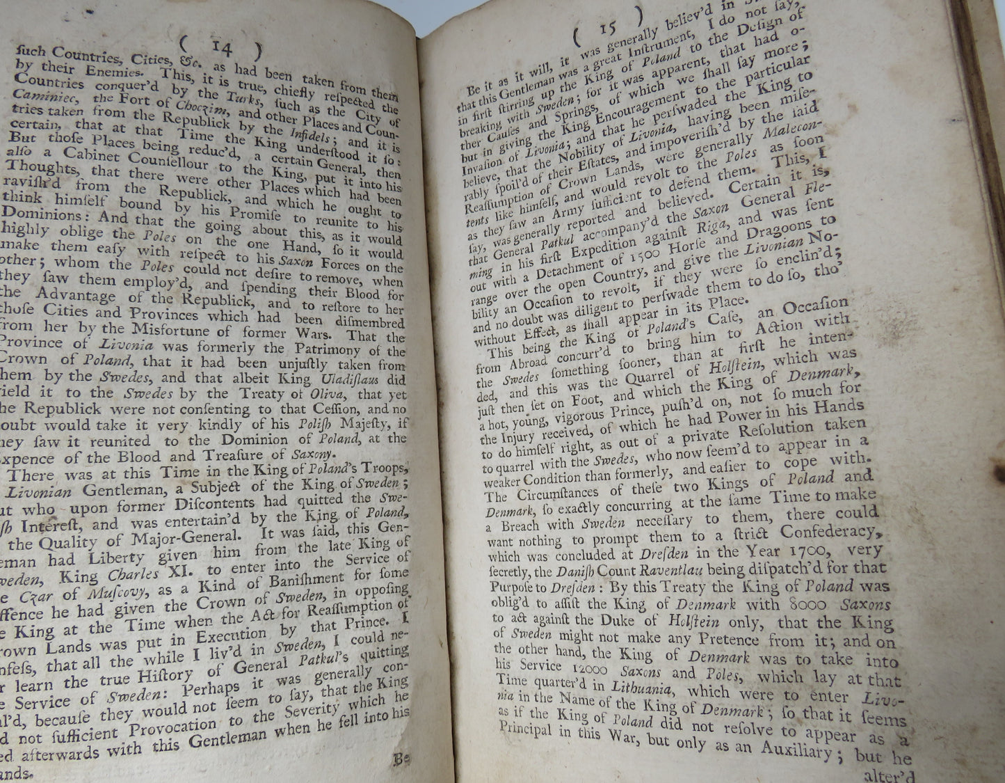 The History of The Wars Of His Late Majesty Charles XII King of Sweden From His Fifth Landing In Denmark To His Return From Turkey To Pomerania