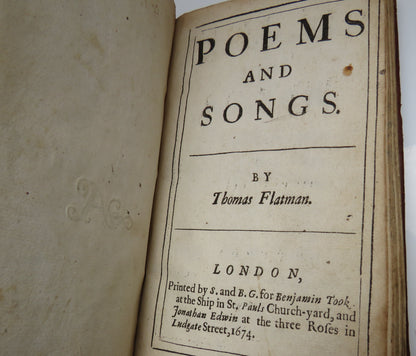 Poems And Songs By Thomas Flatman 1674 - 1st Edition book image 6