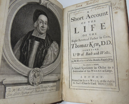 A Short Account Of The Life Of The Right Reverend Father In God Thomas Ken D.D 1713 book image 4