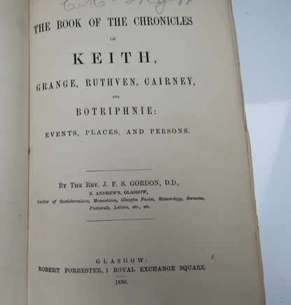 The Book Of The Chronicles Of Keith, Grange, Ruthven, Cairney and Botriphnie book image 5