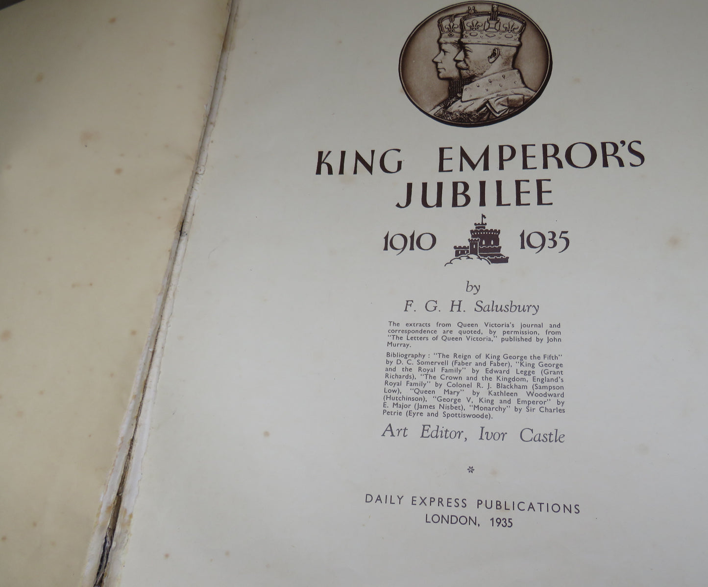 King Emperor's Jubilee 1910 - 1935 By F.G.H. Salusbury