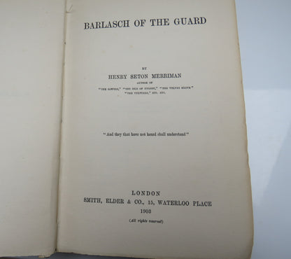 Barlasch Of The Guard By Henry Seton Merriman 1903 book image 5