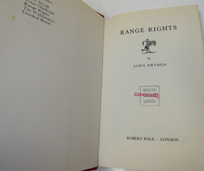 Range Rights By John Dryden 1983 book image 3