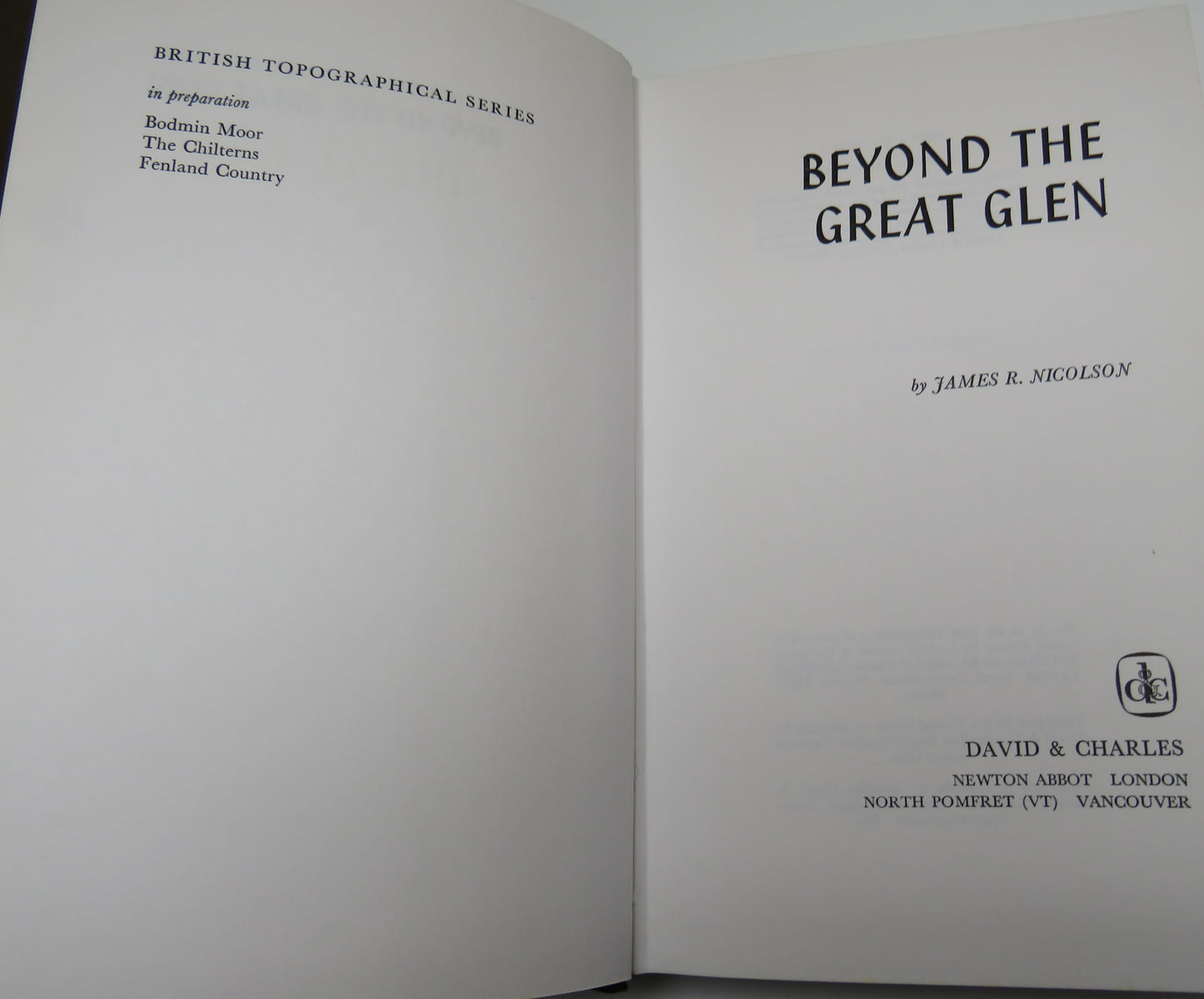 Beyond The Great Glen James R.Nicolson 1975