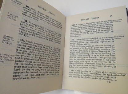 United Grand Lodge Of England Constitutions 1926 book image 4